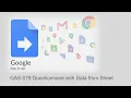 GAS-079 Create a Questionnaire with Data from Google Sheets