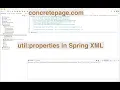 util properties in Spring XML