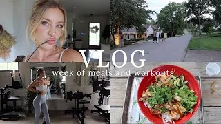 vlog week of meals and workouts