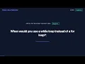 While vs For Loops When to Use Each in Java
