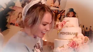 QTCinderella Bakes Pokimane a Cake on Love or Host