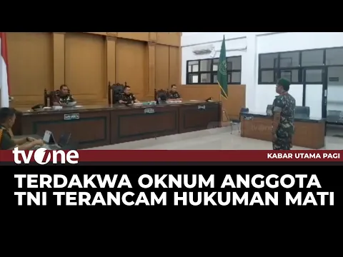 Oknum TNI Jalani Sidang Kasus Penyalahgunaan Senpi