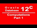 Oracle SQL PLSQL 12C Tutorial 17 Computation Part 1