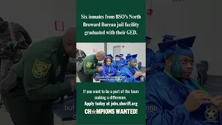 Six inmates graduate with GED in Broward jail facility