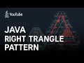 Right Triangle Star Pattern Program in Java Nested Loop Pattern Part-5