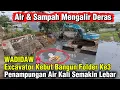 Lagu WADIDAW Air \u0026 Sampah Mengalir Deras‼️ Excavator Bangun Folder Ke3 Aliran Kali Buwek #dedimulyadi