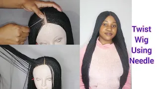 how to make a twist wig using a needle no crotchet beginner friendly