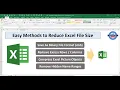 Easy Ways to Reduce Excel File Size including Hidden Names