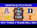 KENPOM PREDICTIONS FOR THE ELITE 8 AND BEYOND 2026