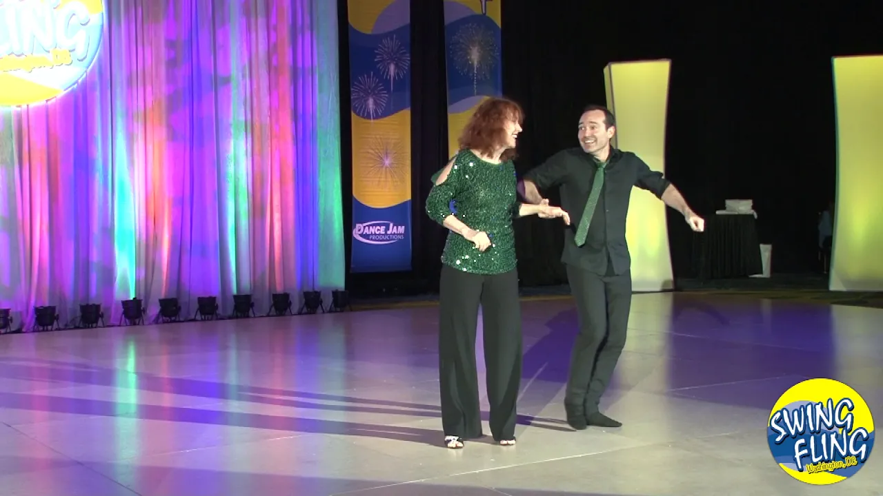 Swing Fling 2018 Pro Am Spotlight Follower Robyn Walker with Steve Wilder