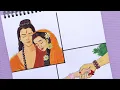 Lord Rama and Sita Maa Drawing Easy