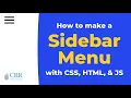 How to Create a Collapsible Sidebar Menu with HTML CSS and JavaScript