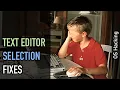 OS hacking Improving text editor selection behavior