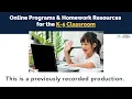 Online Programs Homework Resources for the K-5 Student - Fall 2025