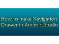 Android Tutorials For Beginners - how to make navigation drawer part 6