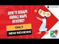 How to Scrape Only New Reviews With Google Maps Reviews Scraper TUTORIAL
