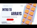Arrays in C 1-D 2-D Multidimensional full explanation