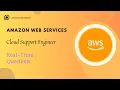 Amazon Web Services AWS Company Cloud Support Engineer Interview Real-Time Questions 3-6 YOE