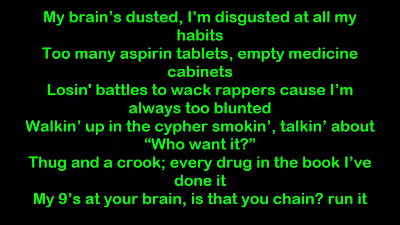 Eminem - Weed Lacer  Lyrics [HQ/HD]