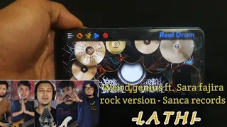 Download Weird genius ft.sara fajira × Sanca records (LATHI) Cover Real drum MP3