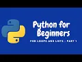 Python for Beginners in Urdu Hindi Tutorial 39 For Loops and Lists Part 1