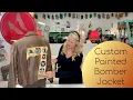 Custom Painted Bomber Jacket