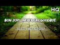 Download Lagu Bonjovi -  Never Say Goodbye Lirik \u0026 Terjemahan (HQ) #rockstar #bonjovi #neversaygoodbye