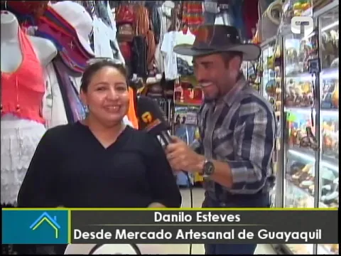 Danilo Esteves desde el mercado artesanal de Guayaquil