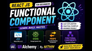 React Functional Components JSX State Props Explained