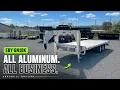 EBY GN16K24-50 24 24 6 including a 51 4 3 beavertail aluminum deck-over equipment trailer