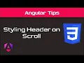 Animated header on scroll - Angular 18