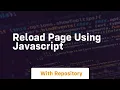 reload page using javascript