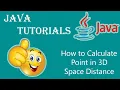 How to Calculate Point in 3D Space Distance using Constructor Method and Object in Java language