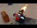 Diesel waste oil burners for foundry furnaces