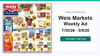 Weis Markets Weekly Ad 26 - 26 Best Deals