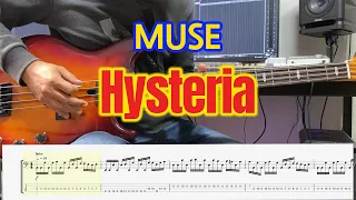 Download MUSE - Hysteria (Bass Cover with Tabs) MP3
