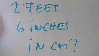 2 feet and 6 inches in cm
