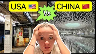 Living in China vs Living in America || 中国vs美国。。 我很震惊