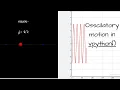 Simple Harmonic Motion with Python 3D vpyhton 23