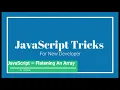Convert Multidimensional Array to Single Array in JavaScript Array flattening in JavaScript