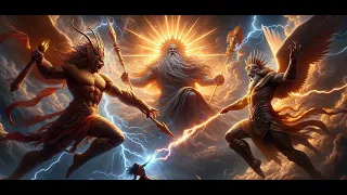 War of the Titans - The Supreme Confrontation Between RA Anu and Zeus in the Heavens