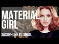 Download Lagu How to play Material Girl by Madonna on Alto Sax (Tutorial)