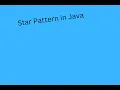 Star Pattern in Java Java Tutorials SDET Automation Testing interview question