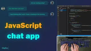 ASMR Programming - Coding Chat App with jQuery JavaScript HTML and CSS