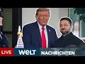 USA: Ringen um Friedenslösung! Trump empfängt Selenskyj in Florida für weitere Verhandlungen | LIVE