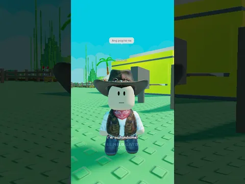 Is he handsome now? 🤠 #roblox #MLBB #growagarden #elmilogato #shorts