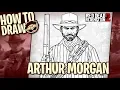 How to Draw ARTHUR MORGAN Red Dead Redemption 2 Narrated Easy Step-by-Step Tutorial