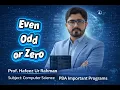 Even Odd or Zero in Python