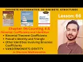Lesson 66 Binomial Coefficients and Identities Pascal s Identity and Triangle