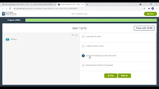 PE2 Module 2 Test ANSWER PYTHON ESSENTIALS 2
